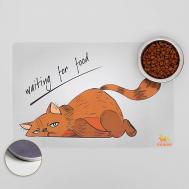 Коврик под миску с нескользящим основанием Пижон