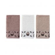 Кухонные полотенца махровые CUPCAKE жаккард KARNA