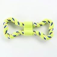 Игрушка витая из резины и каната "Мегакость" Пижон