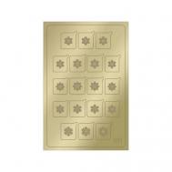 Металлизированные наклейки Metallic Stickers №M01 Gold AEROPUFFING