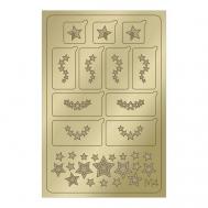 Металлизированные наклейки Metallic Stickers №M04 Gold AEROPUFFING