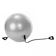 Мяч для фитнеса ФИТБОЛ-65 с эспандерами BRADEX