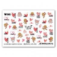 Слайдер дизайн для ногтей "Ангелочки" FASHION NAILS