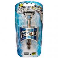 Бритва с 2 сменными кассетами PACE3, 3-лезвийная DORCO