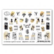 Слайдер дизайн для ногтей "Summertime" FASHION NAILS