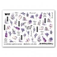 Слайдер дизайн для ногтей "Лаванда" FASHION NAILS