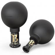 Вакуумные банки для лица стеклянные - баночки для вакуумного массажа BLACKTOUCH