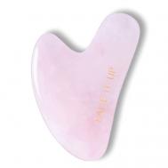 Гуаша для массажа лица из розового кварца в форме "Капля" FACE IT UP