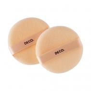Пуховки POWDER для пудры круглые deco