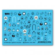 Слайдер дизайн для ногтей  "Tatoo Style" FASHION NAILS