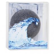 Воздушный конжаковый спонж мочалка Konjac Me для умывания конняку с бамбуковым углем Beauty Bar