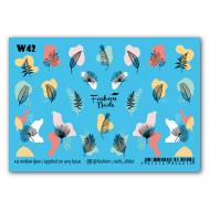 Слайдер дизайн для ногтей  "Веточки" FASHION NAILS