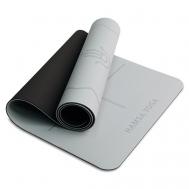 Коврик для йоги и фитнеса, Спортивный ковер TPE для гимнастики, пилатеса, 183х61х0.6 см HAMSA YOGA