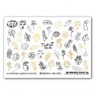 Слайдер дизайн для ногтей "Abstraction" FASHION NAILS