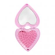 Расческа для волос с зеркалом в форме сердца MISS PINKY