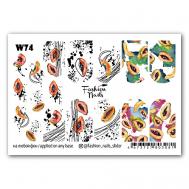 Слайдер дизайн для ногтей "Papaya" FASHION NAILS