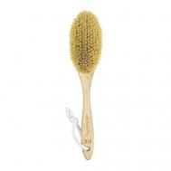 Массажная щетка для сухого массажа MAXI, тампико, на длинной ручке Lei