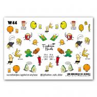 Слайдер дизайн для ногтей "Мульти Фрукты" FASHION NAILS