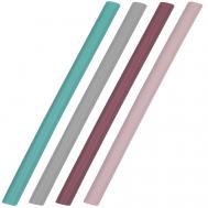 Набор детских многоразовых силиконовых трубочек для напитков MINIKOIOI