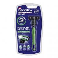 Бритва безопасная со сменной кассетой 3 лезвия FOR MEN Deonica
