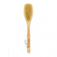 Массажная щетка для сухого массажа , тампико, волнистая ручка Lei