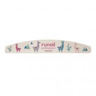 Профессиональная пилка для ногтей "Ламы" 180/240 Runail Professional
