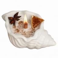 Ароматическая свеча Ракушка Пряный глинтвейн для декора дома SHE STYLE