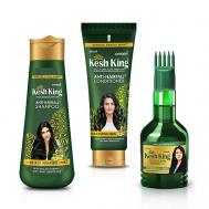 Набор против выпадения волос: масло, шампунь, кондиционер KESH KING