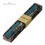 Ручка "Felicita ФАНТАЗИЯ. КОРАЛЛЫ" шариковая металлическая синяя 0,7 мм Bruno Visconti