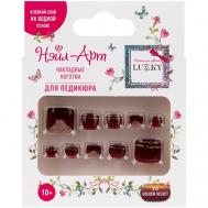 Накладные ногти Pedicure style Golden Velvet Lukky