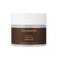 Отшелушивающие тонер-пэды с витамином С и ниацинамидом для сияния кожи 130 SANDAWHA