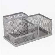 Подставка-органайзер  "Germanium" металлическая 3 секции Brauberg