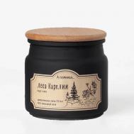 Ароматическая свеча "Леса Карелии" с древесным фитилем 175 А ПОМНИШЬ...