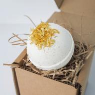 Бомбочка для ванны Бурлящий гейзер Василек MACOY LUXURY BODY HOME