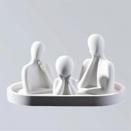 Набор статуэток из гипса Семья для декора дома SHE STYLE