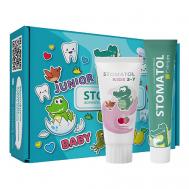 Набор детский реминерализующий гель для зубов 0+ и зубная паста 3+ 100 STOMATOL