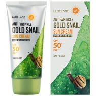 Солнцезащитный крем против морщин с муцином улитки и золотом 70 LEBELAGE