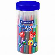 Фломастеры в тубе классические  "PREMIUM" Brauberg