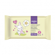 Салфетки влажные освежающие для детской гигиены Amra