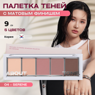 Палетка матовых теней для век Return To Basic Shadow Palette ABOUT TONE