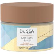 Скраб для тела солевой Мандарин - Иланг-Иланг - Лимон 400 DR.SEA