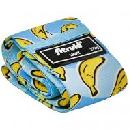 Фитнес-резинка принтованная тканевая бананчик, 27кг FITRULE