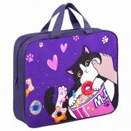 Папка на молнии с ручками  Щёчки Brauberg