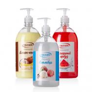 Набор жидкое мыло для рук и тела Пломбир, Банан-кокос, Сахарный арбуз 1 РЕЗУЛЬТАТ.ПРО