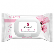 Влажные салфетки для интимной гигиены с крышкой РОМАШКА 15 Я САМАЯ