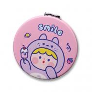Зеркало складное "Smile cat hat pink" с увеличением iLikeGift