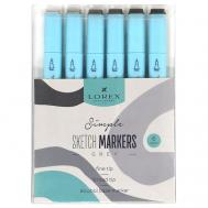 Маркеры для рисования  SIMPLE GRAY 2/6 мм LOREX