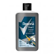 Гель для душа и шампунь MEN 3в1 Активный уголь 490 REXONA