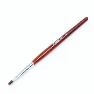 Кисть для наращивания ногтей прямая 4мм Red Master