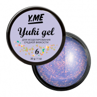 Гель пастельного оттенка с хлопьями Yuki в составе Y.ME